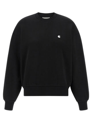 Black Cotton Sweatshirt