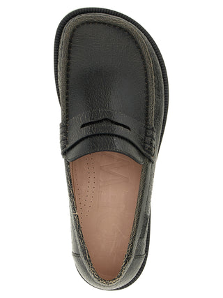 Black Calfskin Slip-On Loafers
