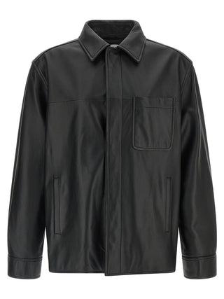 Black Lamb Leather Leather Jacket