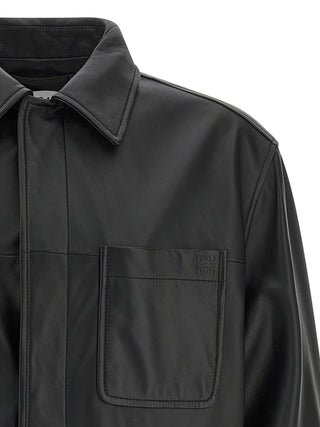 Black Lamb Leather Leather Jacket