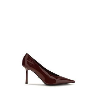 Bordeaux Goatskin High Heel Pumps
