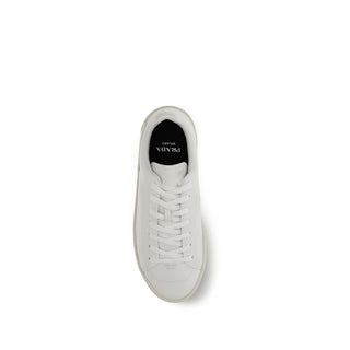White Calf Leather Bos Taurus Low Top Sneakers