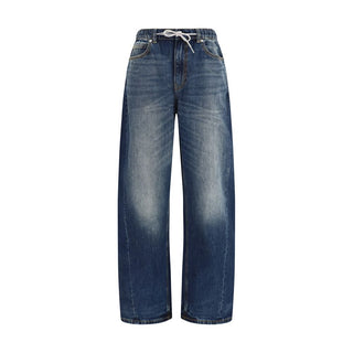 Blue Cotton Relaxed Fit Jeans