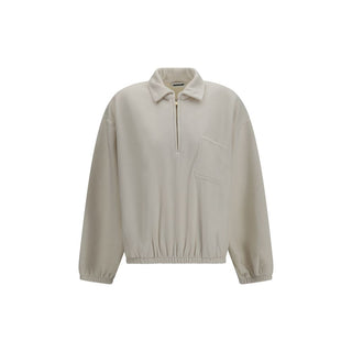 Beige Polyester Sweatshirt