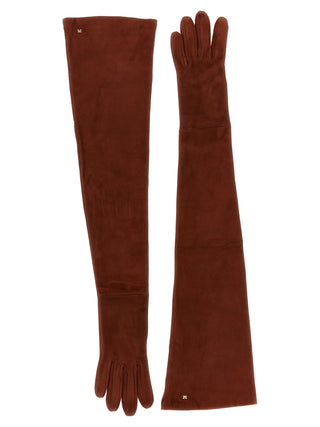 Brown Lamb Leather Gloves