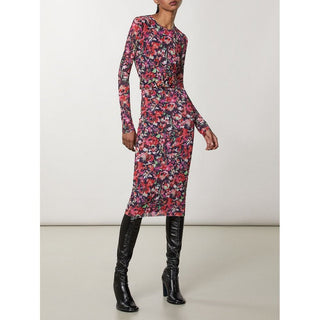 Red Polyester Casual Dress