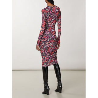 Red Polyester Casual Dress