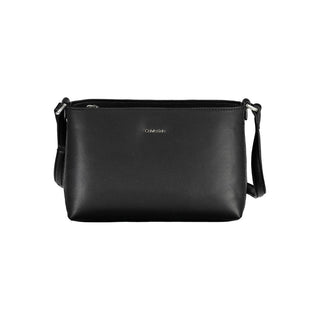 Black Polyester Women Handbag