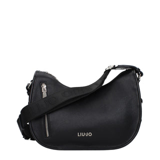 Black Polyester Crossbody Bag