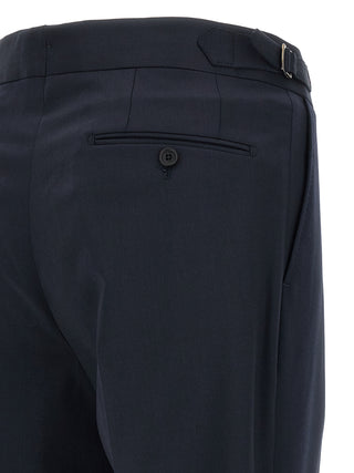 Blue Wool Dress Pants