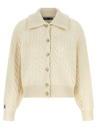 White Wool Cardigan
