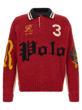Red Wool Cardigan