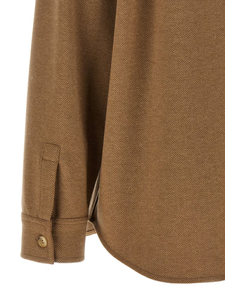 Brown Triacetate Shell Jacket