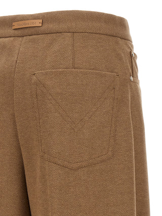 Brown Triacetate Casual Pants