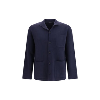 Blue Cashmere Cardigan