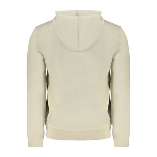 Beige Cotton Men Sweatshirt