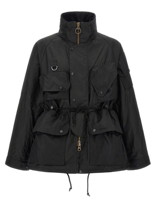 Black Cotton Shell Jacket