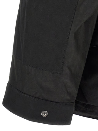 Black Cotton Shell Jacket