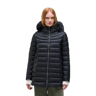 Black Polyamide Full-Length Jacket