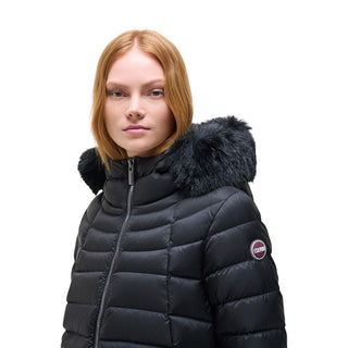 Black Polyamide Full-Length Jacket