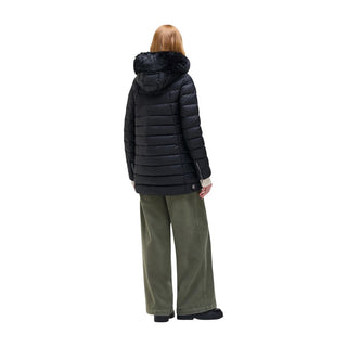 Black Polyamide Full-Length Jacket