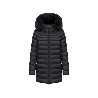 Black Polyamide Full-Length Jacket