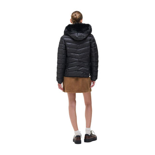 Black Polyamide Full-Length Jacket