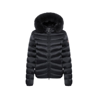 Black Polyamide Full-Length Jacket