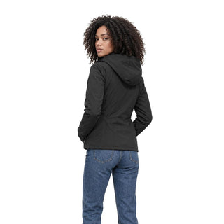 Black Polyester Full-Length Jacket