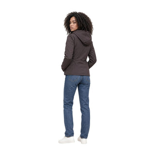 Brown Polyester Full-Length Jacket