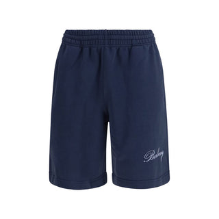 Blue Cotton Shorts