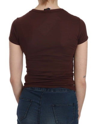 Brown Hearts Kurzarm Freizeit T-Shirt Oberteil