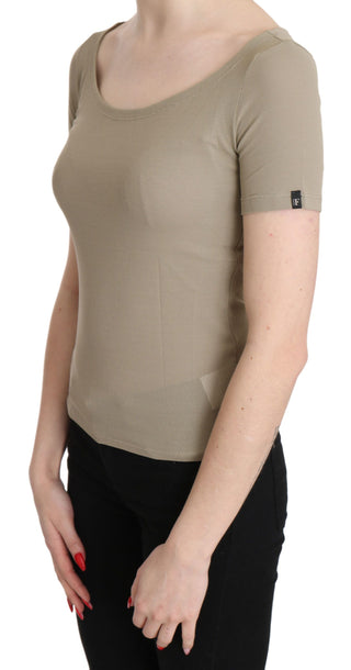 Blusa casual de tirantes cortos de 100% nylon gris