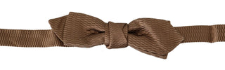 Herren braun goldfarben verstellbar Hals Papillon Fliege