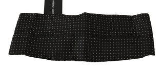 Dark Gray Dotted Waist Belt Silk Cummerbund
