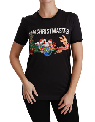 Schwarzes #IchBinEinWeihnachtsbaum Rundhals-Oberteil T-Shirt