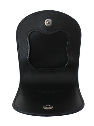 Blauer Kondom-Etui-Halter aus Exotenleder für die Hosentasche