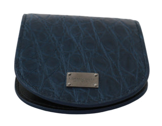 Blue Exotic Skin Holder Pocket Wallet