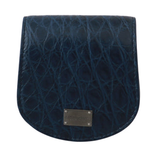 Blue Exotic Skin Holder Pocket Wallet