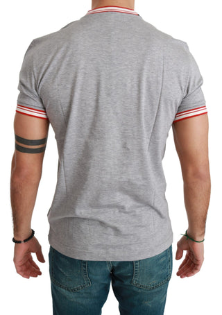 Graues Baumwoll-Top T-Shirt Jahr des Schweins 2019