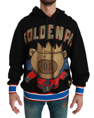 Schwarzer Pulli Schwein des Jahres Kapuzenpullover