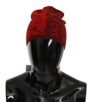 Gorro de Lana Mezclada Rojo de Marca