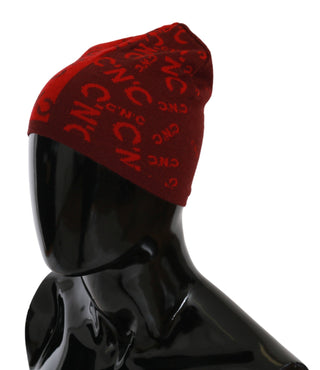 Gorro de Lana Mezclada Rojo de Marca