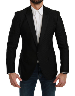 Blazer Ajustado Negro MARTINI