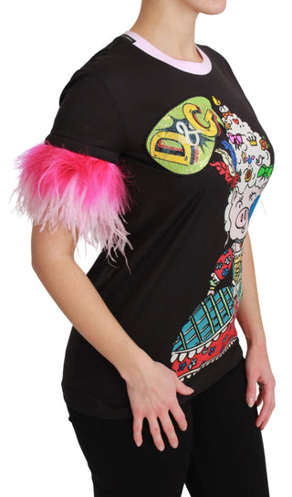 Schwarzes JAHR DES SCHWEINS Baumwoll-T-Shirt