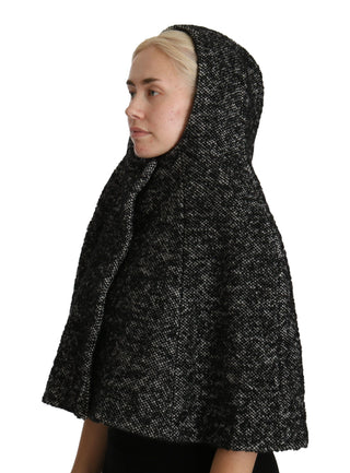 Gray Tweet Wool Kaftan Jacket Coat Top