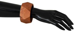Pulsera de madera marrón de marca