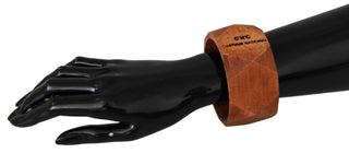 Pulsera de madera marrón de marca