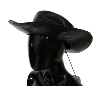 Schwarzer Cowboyhut mit breiter Krempe