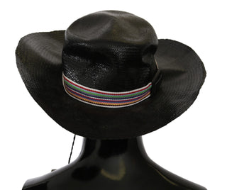 Schwarzer Cowboyhut mit breiter Krempe